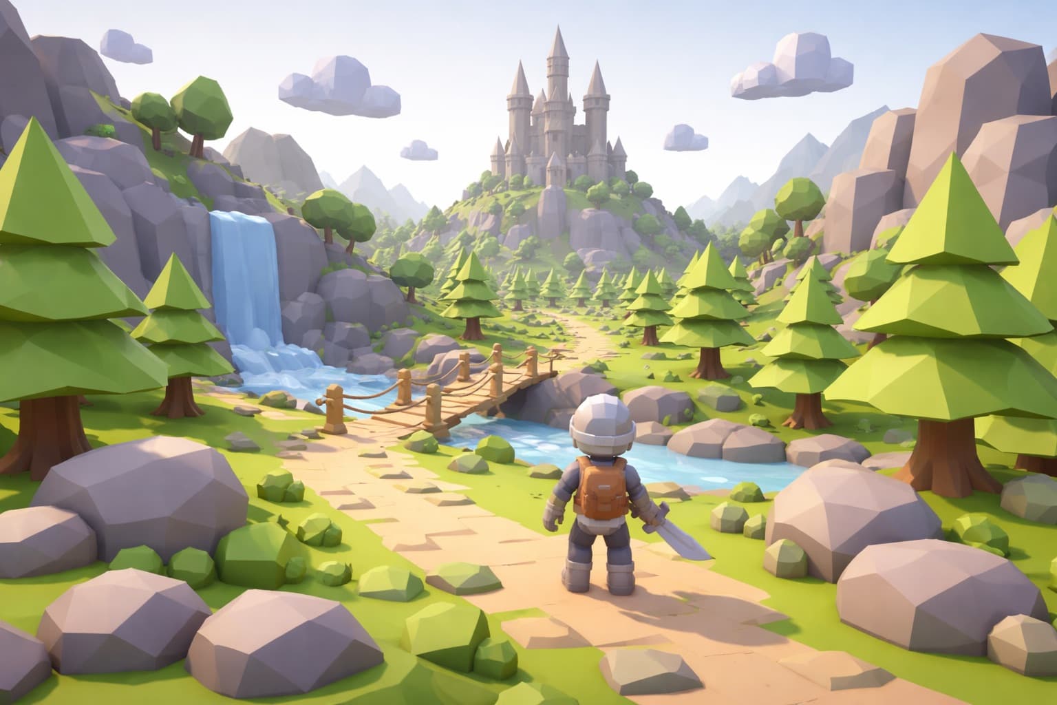 3D game fantasy world preview