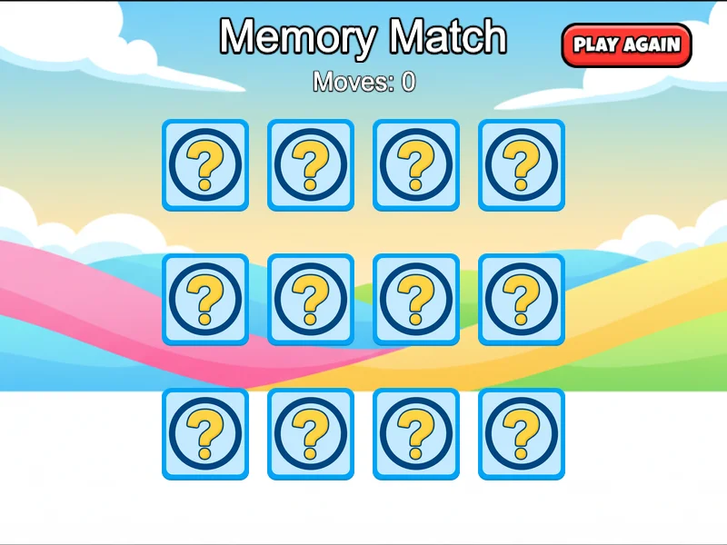 Cartoon Memory Match